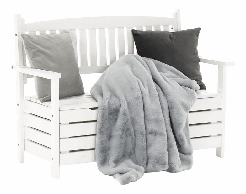 Zahradní lavička 124 cm Dina (bílá)