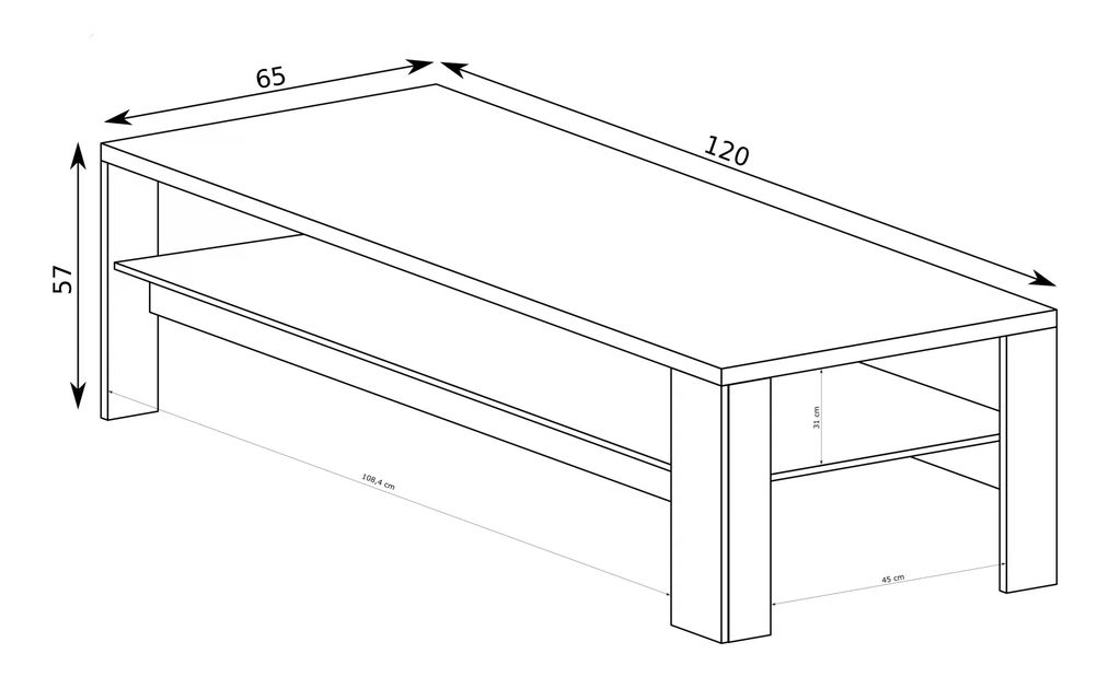 Konferenční stolek Milley 18 (hikora)