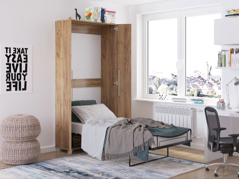 Sklápěcí postel 90 Todd (craft zlatý) (vertikální)