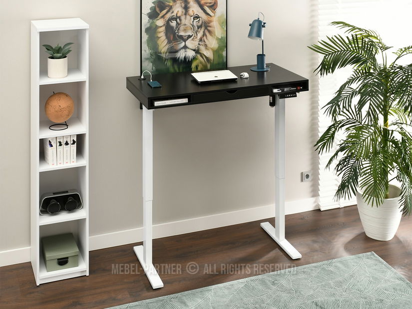 PC stolek Osto 120 (černé dřevo + černá)