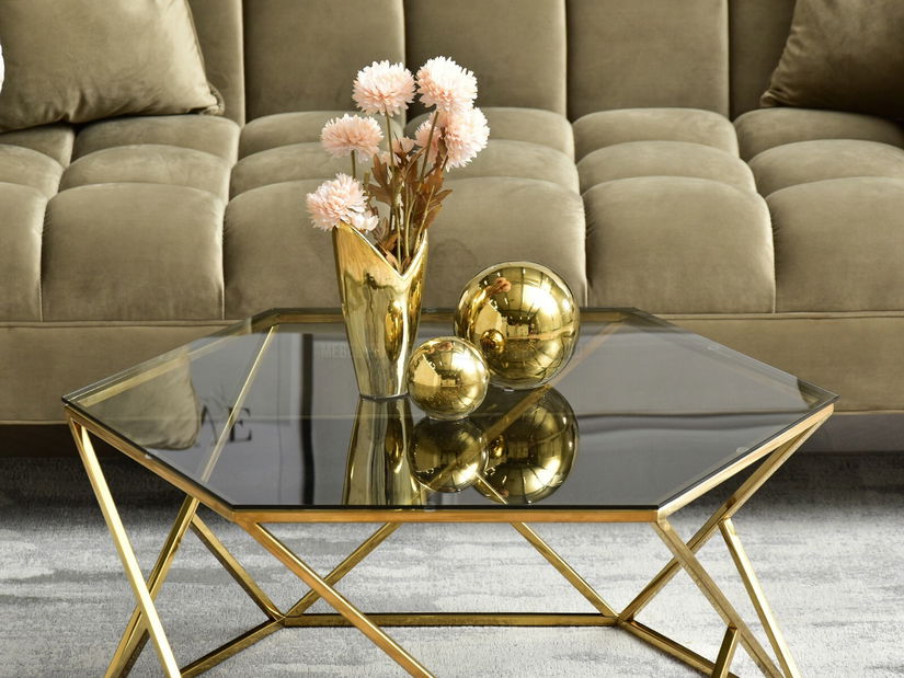 Konferenční stolek Jacarta (zlatá)