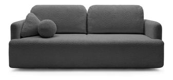 Pohovka trojsedačka Linaki (tmavě šedá + černá)