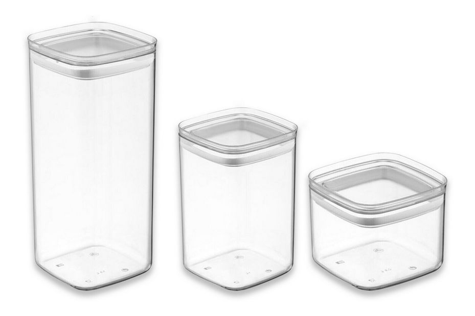 Sada úložných dóz na potraviny (18 ks.) Boyz 18 (antracitová)