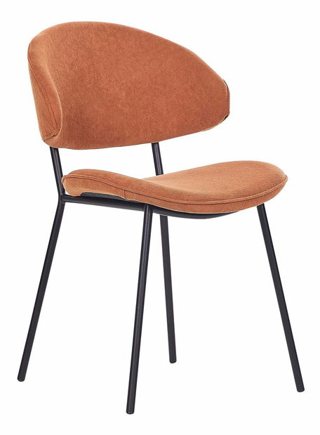 Set 2 ks jídelních židlí Kiaza (oranžová)