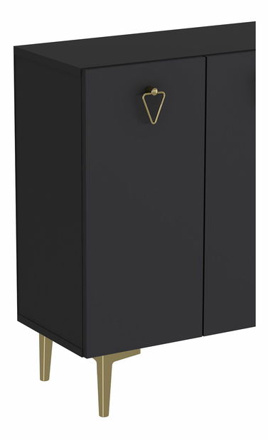 Skříňka Morana (bílá + stříbrná)