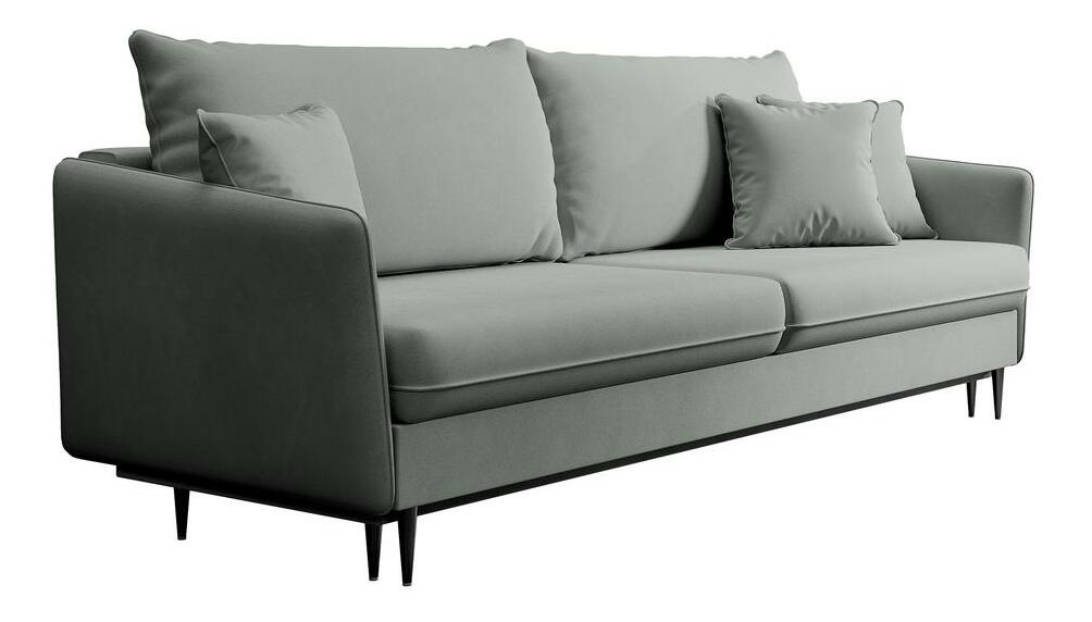 Pohovka trojsedačka Vivaldio (šedá + černá)