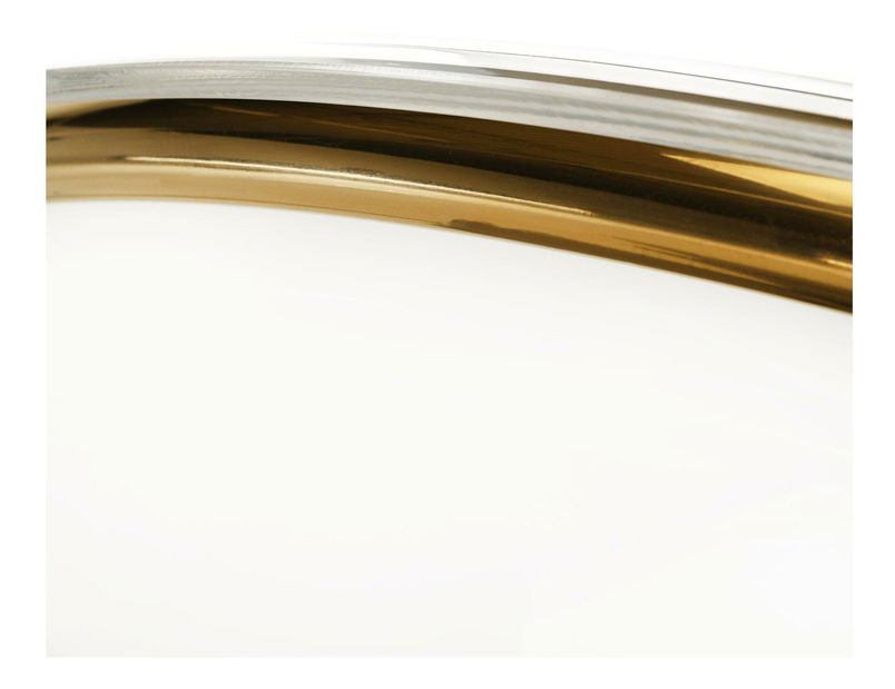 Závěsné houpací křeslo Belgica 2 (transparentní + zlatá + šedá)