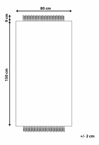 Koberec 80 x 150 cm Yelza (béžová)