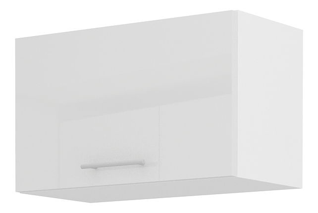 Horní kuchyňská skříňka Lavera 60 GU 36 1F (bílá + lesk bílý)