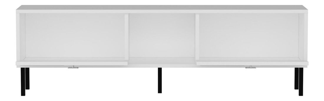 TV stolek/skříňka Dopadu (bílá + stříbrná)