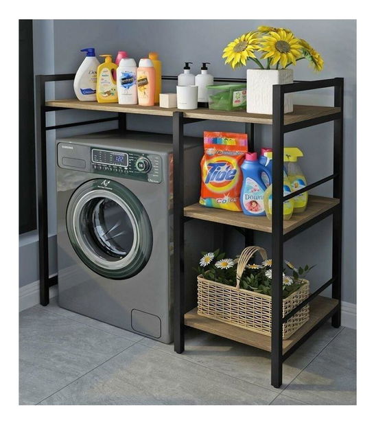 Regál Baret (dub + černá)