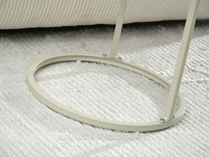 Konferenční stolek Corden (béžová + krémová)