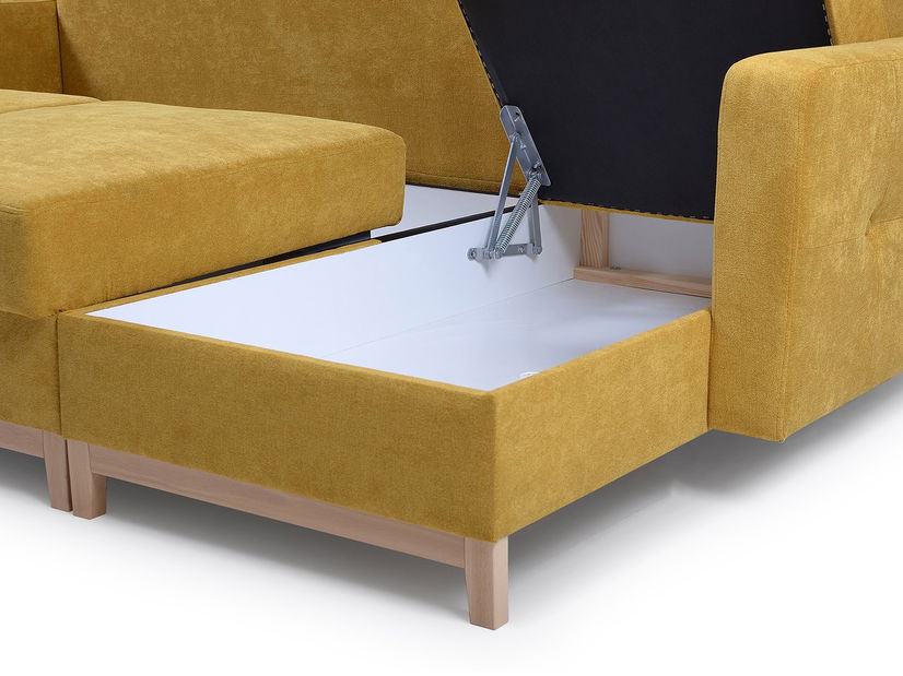 Rohová sedačka Zaron (žlutá) (P)