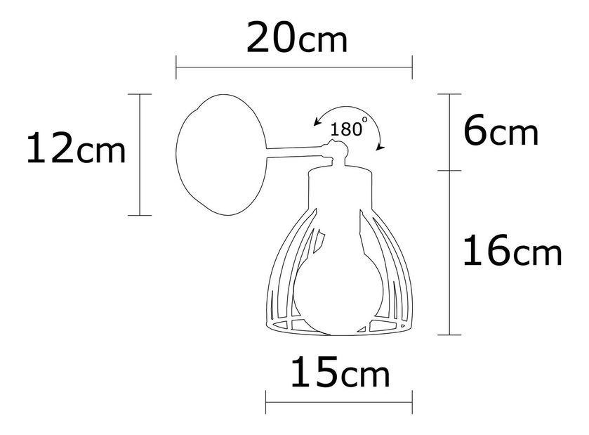 Nástěnné svítidlo Kemu 1238