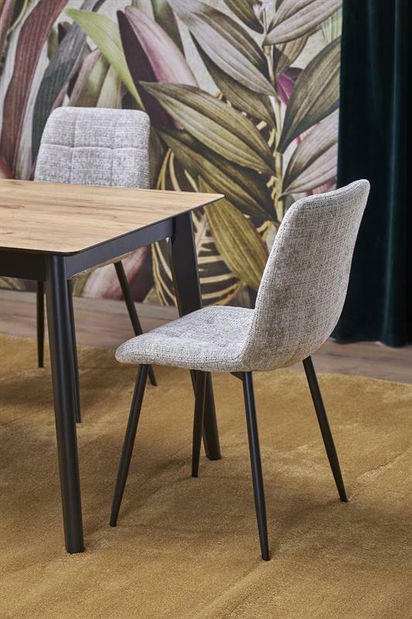 Jídelní stůl Hendry (dub + černá) (pro 8 a více osob)