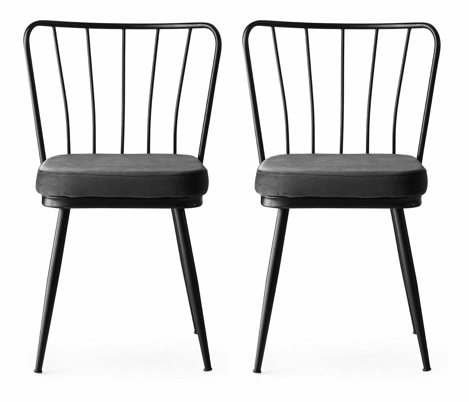 Set 2 židlí Ypsilon (Černá)