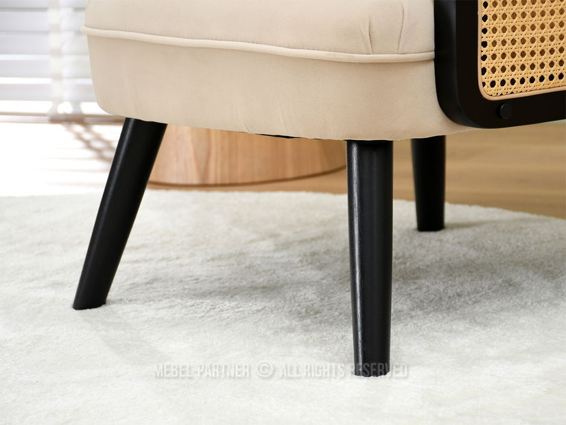 Křeslo Will (béžová + černá)