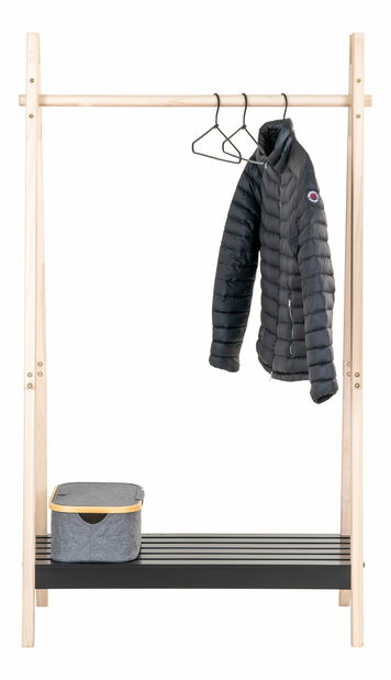 Věšák Tvedoria (přírodní + černá)