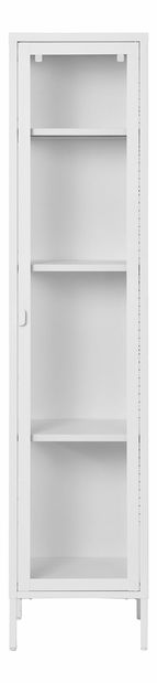 Úzká vitrína Brisbane Bisalia 6 (bílá)