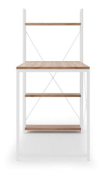 PC stolek Nover (dub sonoma + bílá)