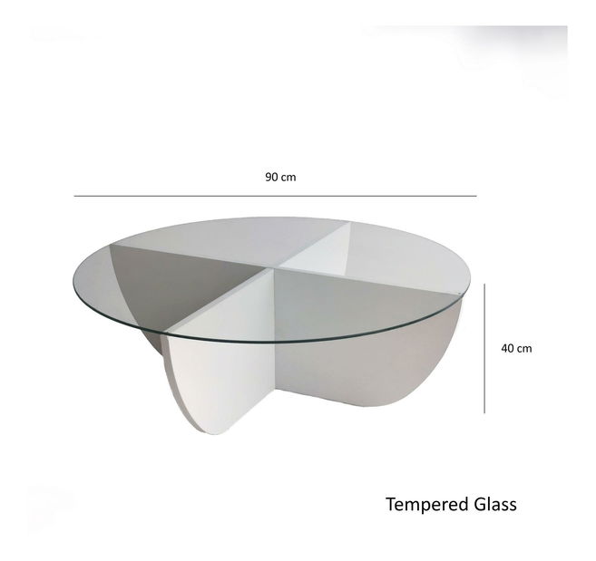 Konferenční stolek Lost (bílá)