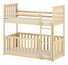 Dětská postel 80 cm Cristine (s roštem a úl. prostorem) (borovice)