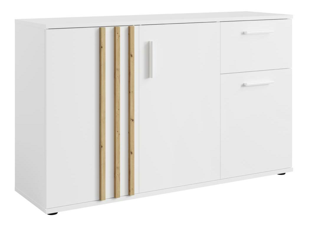 Komoda Tullin 2 (bílá + dub artisan)