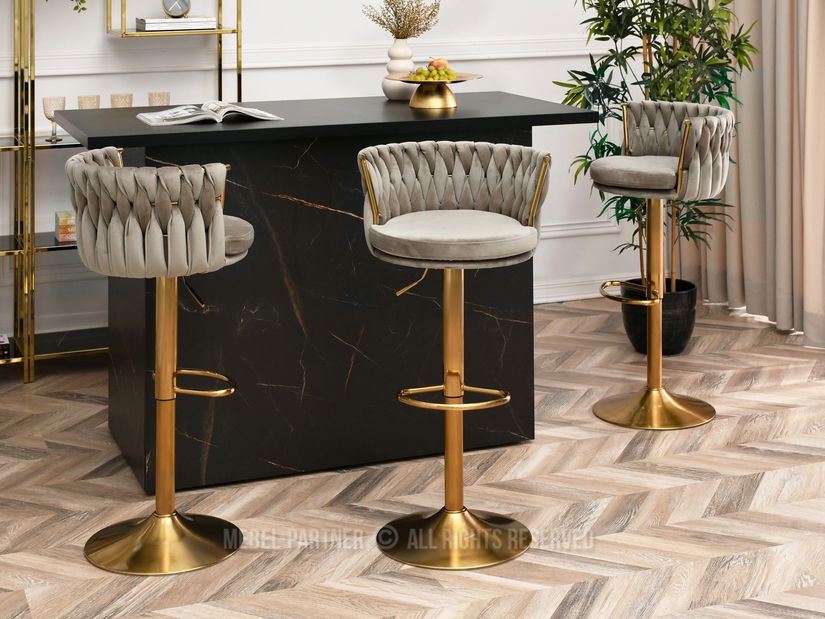 Židle Adel (béžová + zlatá)