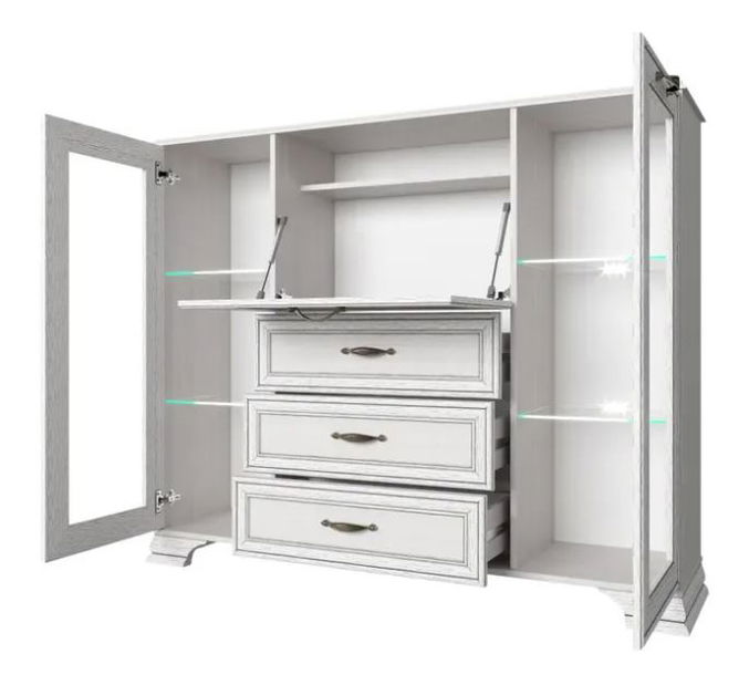 Vitrína Trippy (woodline krém) 