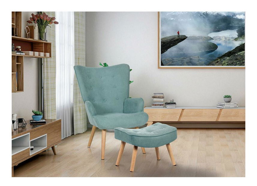 Křeslo s podnoží Avanzabamos (světlomodrá)