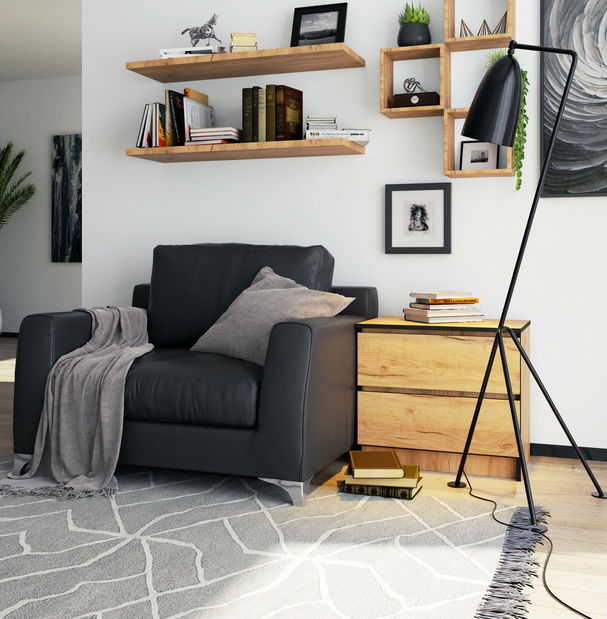 Noční stolek Kantismo (dub craft)