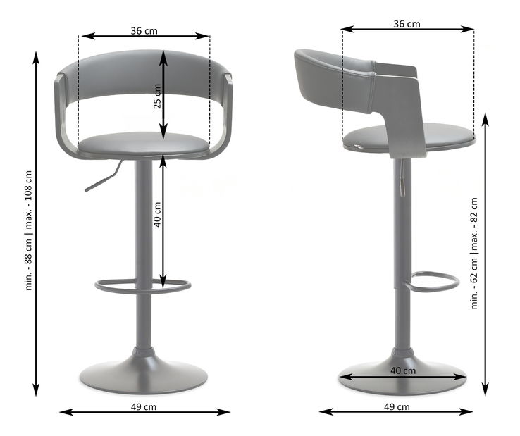 Židle Hoch (černá)