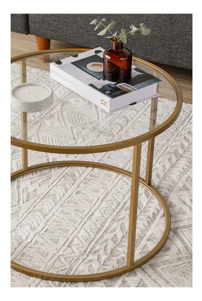 Konferenční stolek Bendo (zlatá) *výprodej