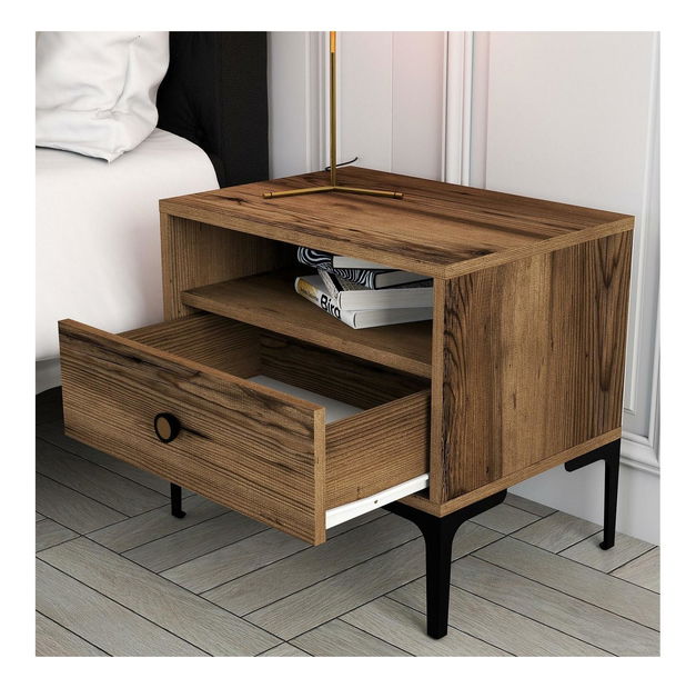 Noční stolek Logan (ořech)