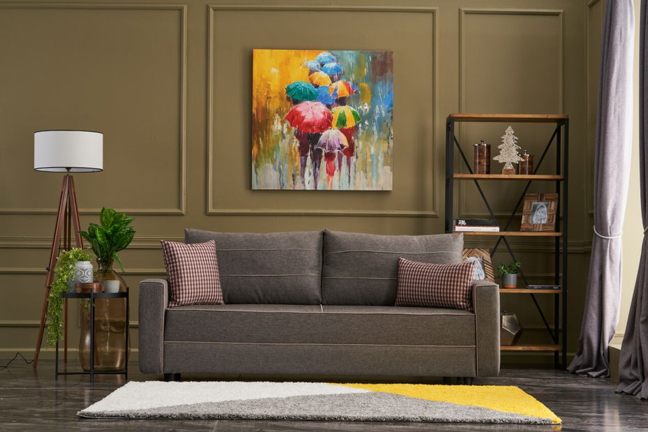 Pohovka trojsedačka Emilie (Hnědá)