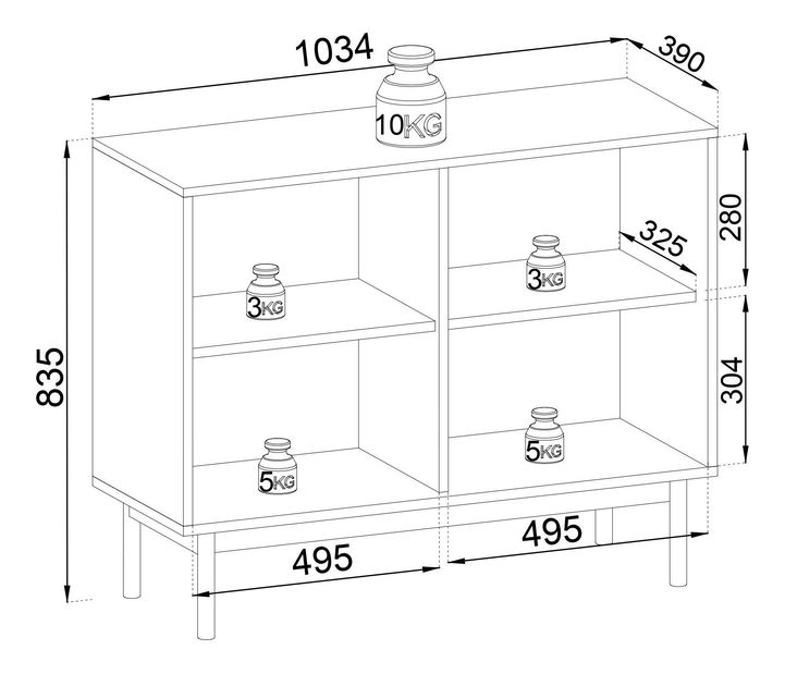 Komoda Japandan 70 (dub Linea)