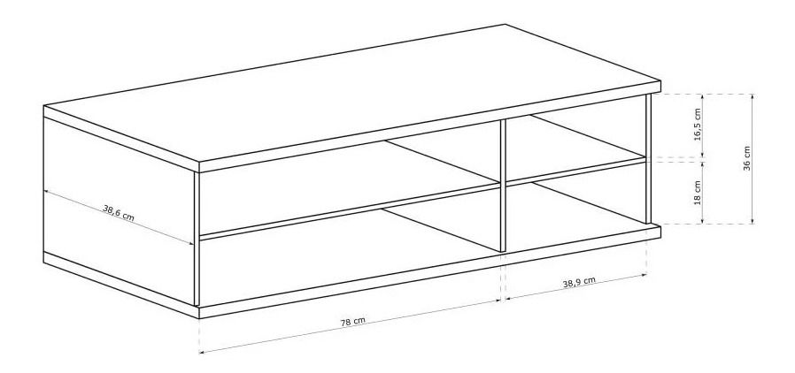TV stolek/skříňka Claudi 07 (dub artisan)