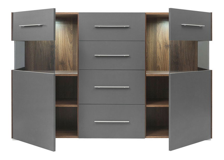 Vitrína BRW Optica KOM2W4S / 10/15