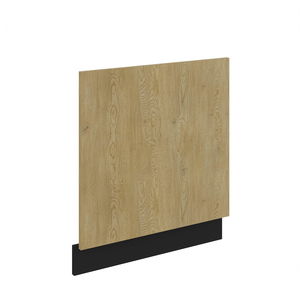 Dvířka na vestavnou myčku nádobí Carminia ZM 570x596 (dub cremona + černá)