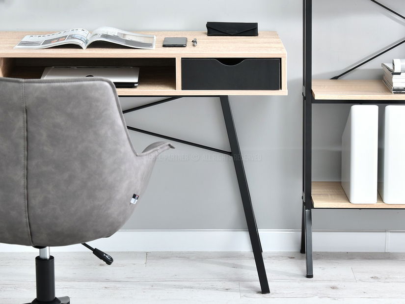 PC stolek Gavon (dub + černá)