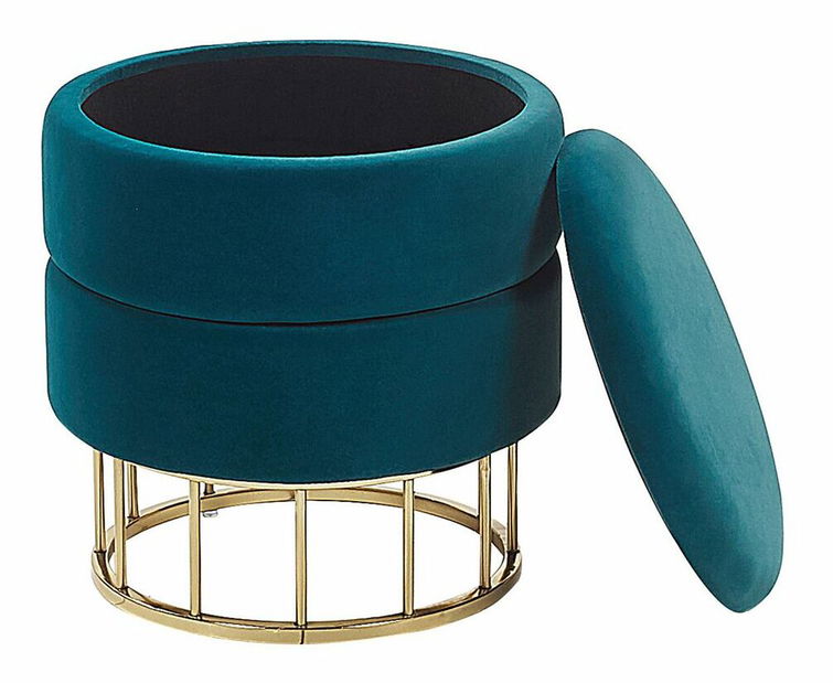 Taburetka ELGEN (látka) (modrá)