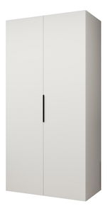 Šatní skříň 100 cm Mirabella 1 (bílá + černá)