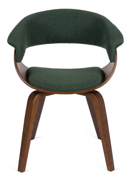  Jídelní židle Generosas 2 (tmavě zelená + ořech)