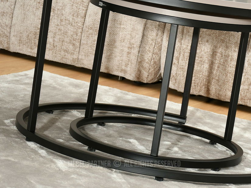 Konferenční stolek Krzaklewski (béžová + černá)