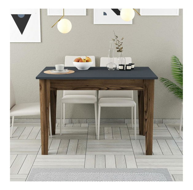 Jídelní stůl (pro 4 osoby) Kim (ořech + antracit)