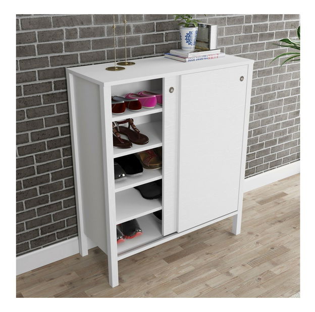 Botník (skříňka na boty) Franc 42 (bílé dřevo)