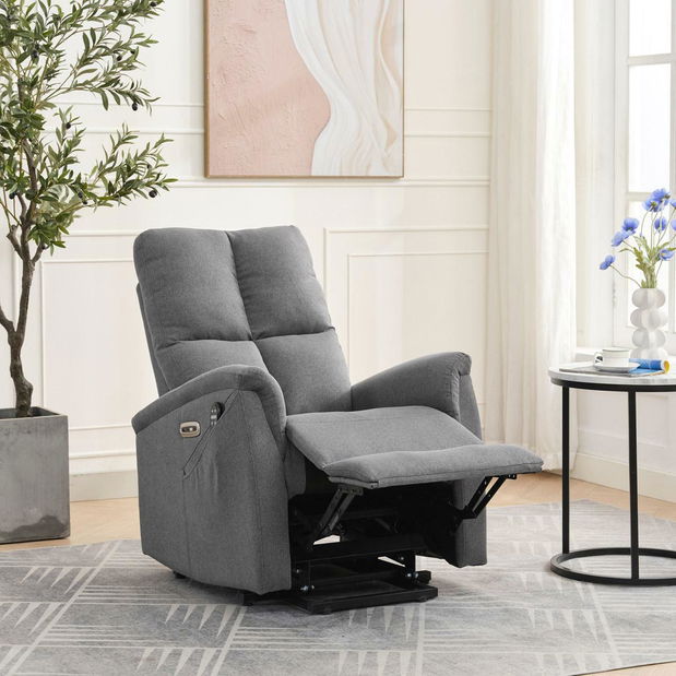 Polohovací křeslo Tesalureza (šedá)