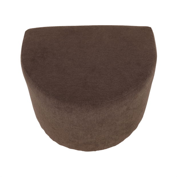 Křeslo Rosana (hnědá) (s taburetkou)