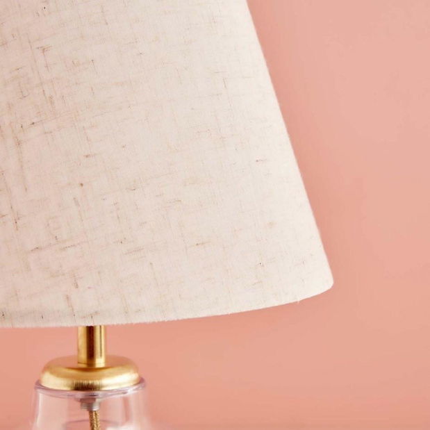 Stolní lampa Glaseroso 1 (krémová + zlatá)