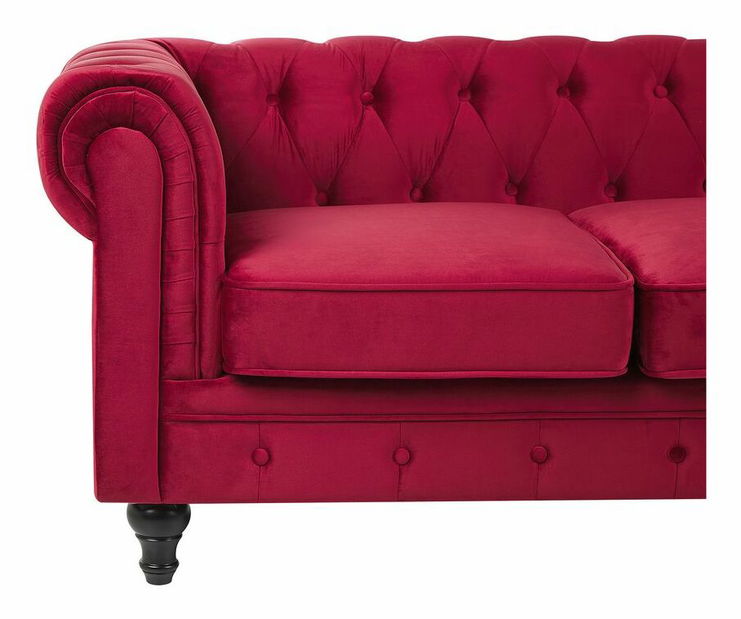Pohovka trojsedačka CHICHESTER (tmavě červená)
